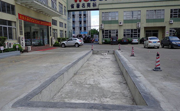 河南100吨电子地磅基础完工
